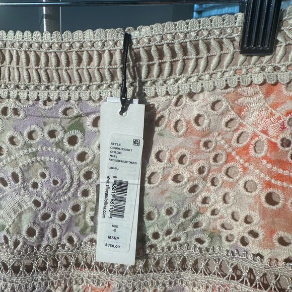 Alice & Olivia linen mini skirt size 4 - new with tags - Picture 3 of 6